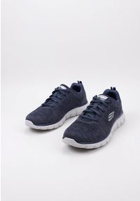 skechers - Tenisówki Skechers Model Track Front Runner Kolor Niebieski. Kolor: niebieski. Materiał: tkanina. Sport: turystyka piesza