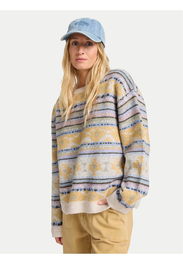 Billabong Sweter Camp EBJSW00134 Kolorowy Relaxed Fit. Materiał: syntetyk. Wzór: kolorowy