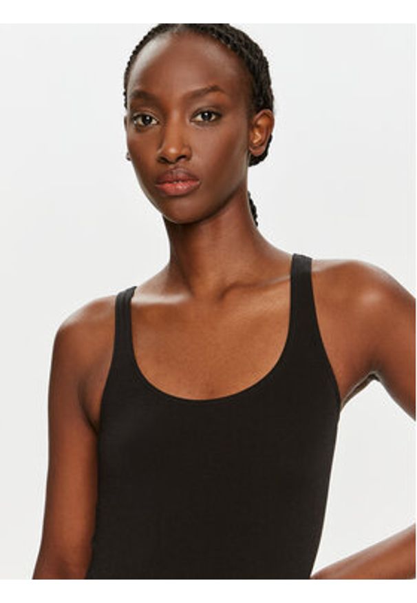 Wolford Body Jamaika 75085 Czarny Slim Fit. Kolor: czarny. Materiał: bawełna