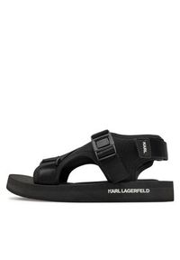 Karl Lagerfeld - KARL LAGERFELD Sandały KL70515 Czarny. Kolor: czarny. Materiał: materiał