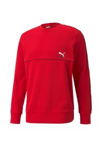 Bluza Puma Clsx Piped Crew, Mężczyźni. Kolor: czerwony. Materiał: materiał, bawełna