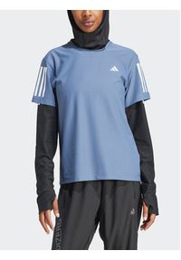 Adidas - adidas Koszulka techniczna Own The Run IN1596 Niebieski Regular Fit. Kolor: niebieski. Materiał: syntetyk. Sport: bieganie #8