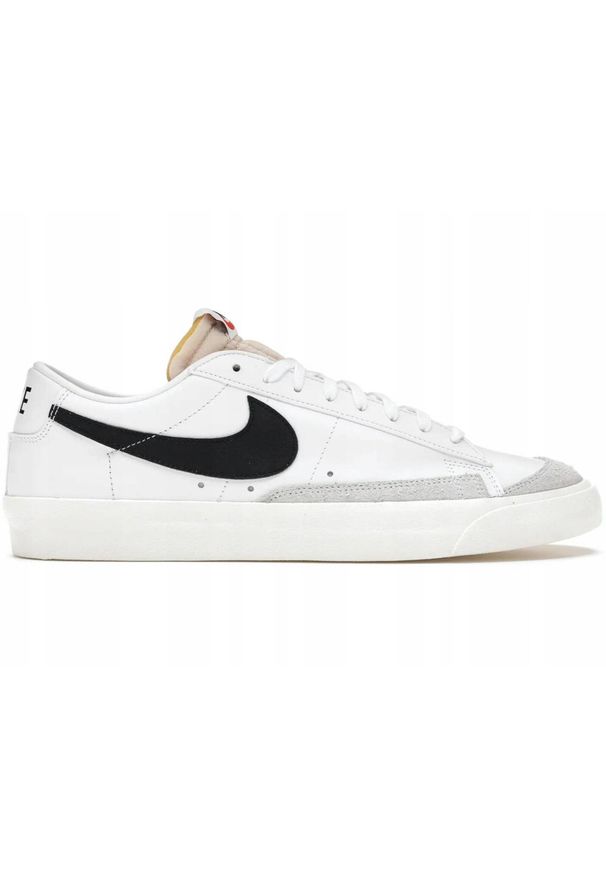 Nike - Buty na co dzień męskie NIKE BLAZER LOW'77 VINTAGE skóra. Okazja: na co dzień. Kolor: biały. Materiał: skóra