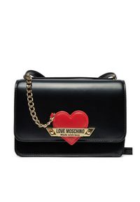 Love Moschino - LOVE MOSCHINO Torebka JC4139PP1LLM1000 Czarny. Kolor: czarny. Materiał: skórzane