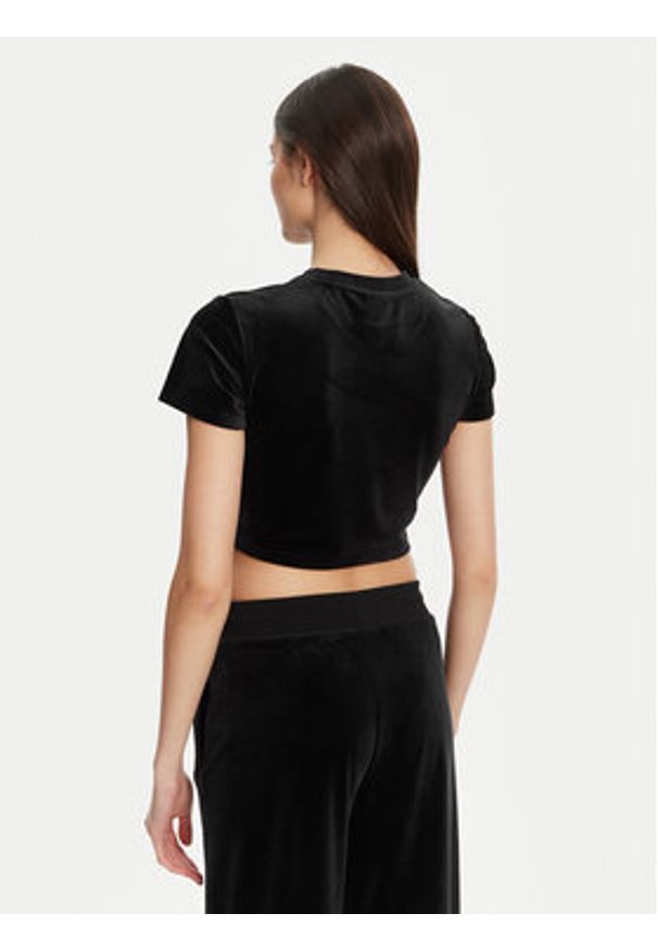 Guess T-Shirt V3BI01 K0232 Czarny Regular Fit. Kolor: czarny. Materiał: syntetyk