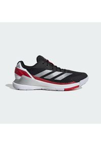 Adidas - Buty Crazyquick Padel. Zapięcie: zamek. Kolor: czerwony, szary, wielokolorowy, czarny. Sport: tenis