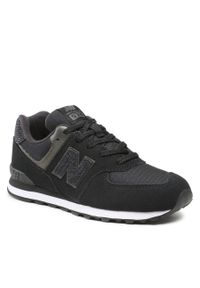 Sneakersy New Balance GC574EB1 Czarny. Kolor: czarny. Materiał: skóra. Model: New Balance 574 #1