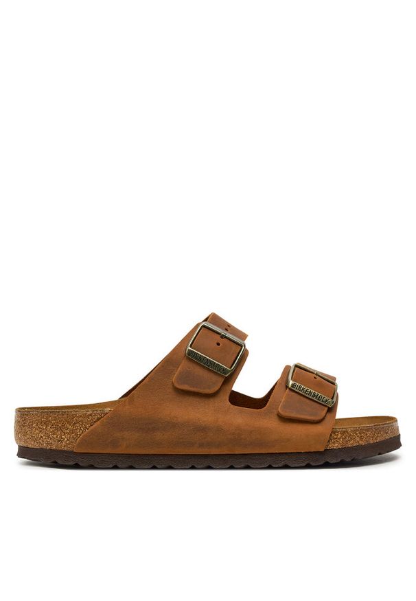 Klapki Birkenstock. Kolor: brązowy