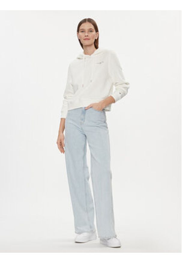 TOMMY HILFIGER - Tommy Hilfiger Bluza 1985 WW0WW40274 Écru Relaxed Fit. Materiał: bawełna