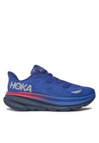 HOKA - Hoka Buty do biegania Clifton 9 Wide Gtx GORE-TEX 1141490 Granatowy. Kolor: niebieski. Materiał: materiał. Technologia: Gore-Tex