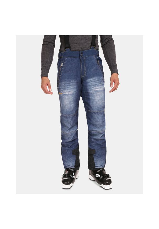 Męskie softshellowe spodnie narciarskie Kilpi JEANSO-M. Kolor: niebieski. Materiał: jeans, softshell. Sport: narciarstwo