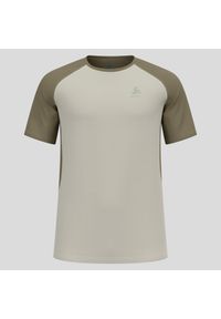 Koszulka biegowa męska Odlo X-Alp Trail T-Shirt Crew Neck. Kolor: beżowy