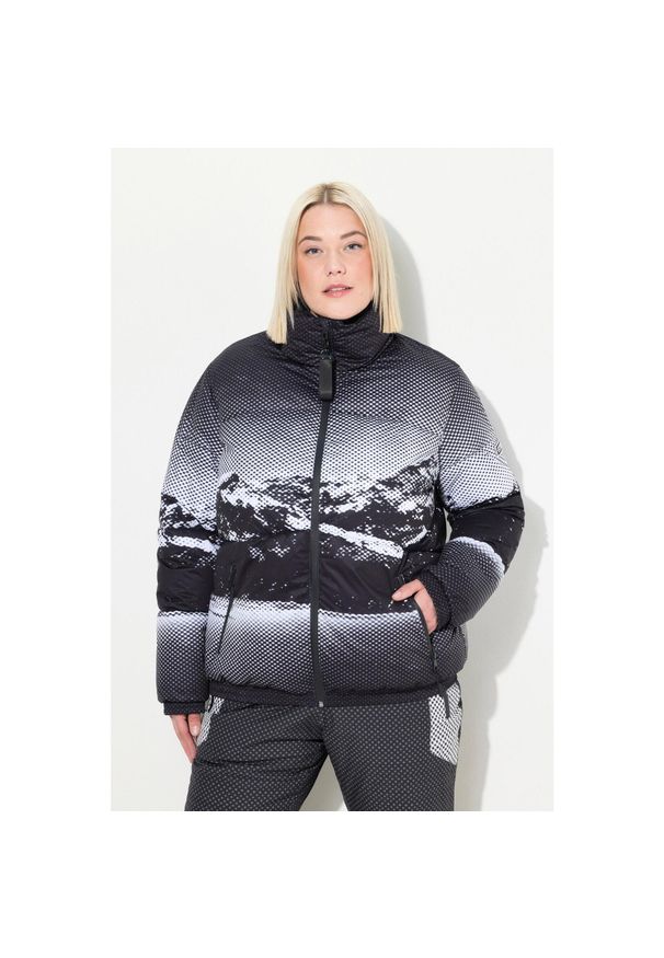 ULLA POPKEN - Damskie Kurtka puchowa performance HYPRAR wodoodporna stójka. Typ kołnierza: kołnierzyk stójkowy. Kolekcja: plus size. Kolor: czarny. Materiał: poliester, materiał. Sport: turystyka piesza