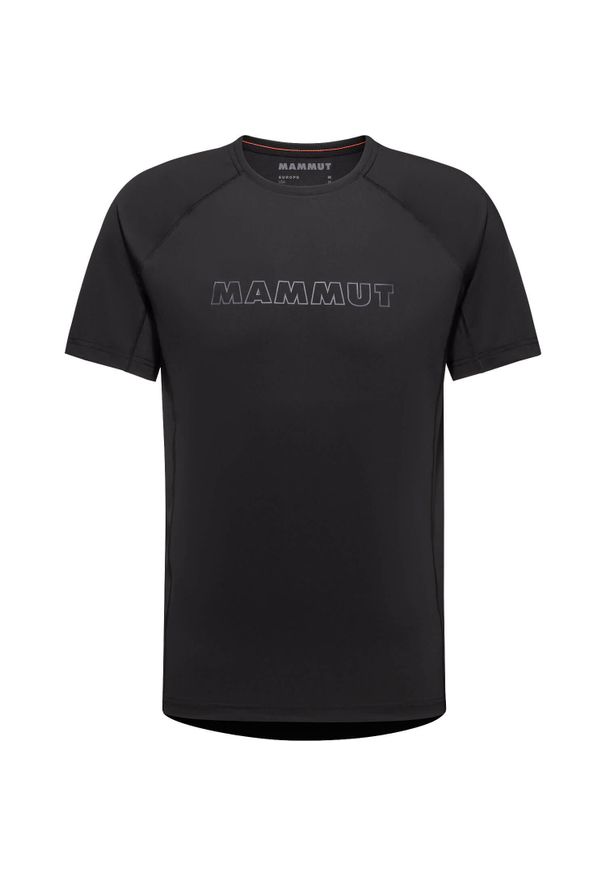 Koszulka szybkoschnąca meska Mammut Selun FL Logo T-Shirt. Kolor: czarny. Sport: turystyka piesza