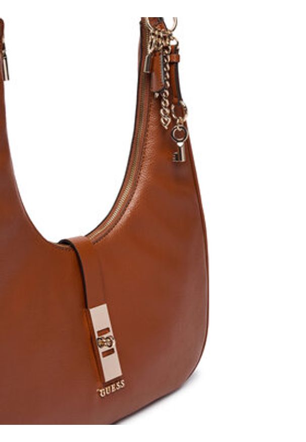 Guess Torebka Brooke HWBG98 97020 Brązowy. Kolor: brązowy. Materiał: skórzane