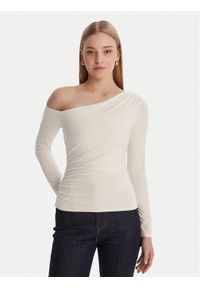 Guess Bluzka W6RP02 KC1J2 Écru Regular Fit. Materiał: wiskoza #1