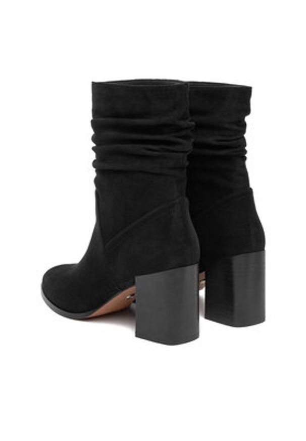 Nine West Botki CEO-JAMILAH-01 Czarny. Kolor: czarny. Materiał: materiał