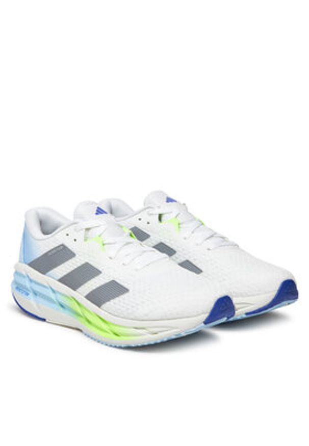 Adidas - adidas Buty do biegania adistar 3 JI1238 Biały. Kolor: biały. Materiał: materiał