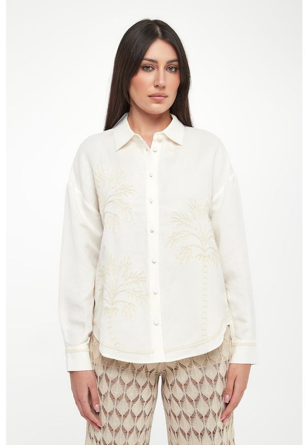 Twinset U&B - Koszula damska lniana TWINSET U&B. Materiał: len