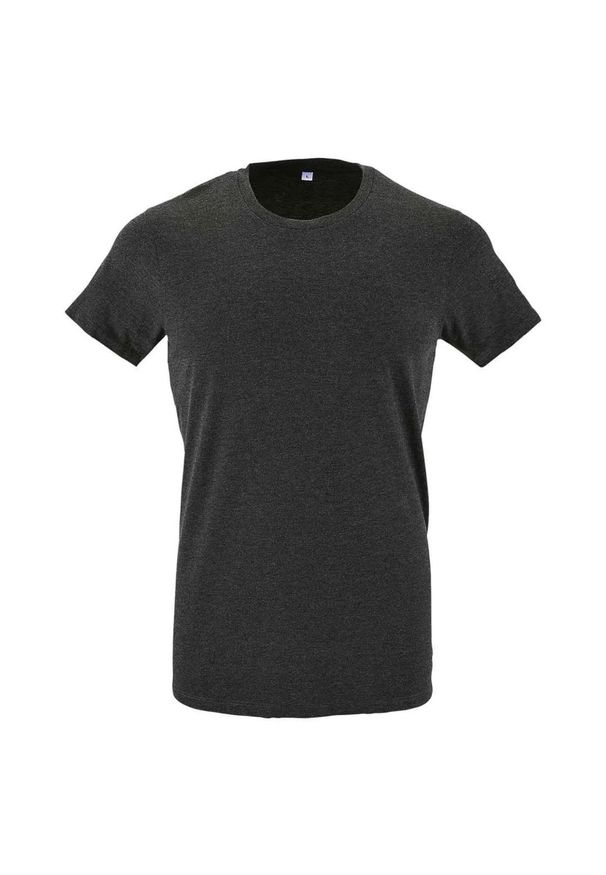 SOL'S - Męska Koszulka Regent Polycotton Slim T-shirt. Kolor: szary, wielokolorowy, brązowy. Sport: turystyka piesza