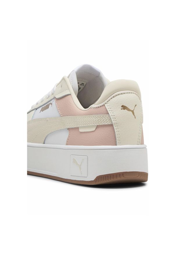 Puma - Sneakersy damskie Carina Street PUMA White Alpine Snow Frosted Ivory. Okazja: na co dzień. Kolor: biały. Obcas: na platformie