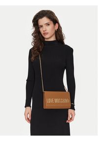 Love Moschino - LOVE MOSCHINO Torebka JC4103PP1MKD0201 Brązowy. Kolor: brązowy. Materiał: skórzane