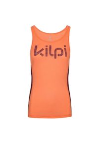 Damski tank top Kilpi Slinky. Kolor: pomarańczowy, różowy, wielokolorowy. Materiał: materiał. Sport: bieganie #2