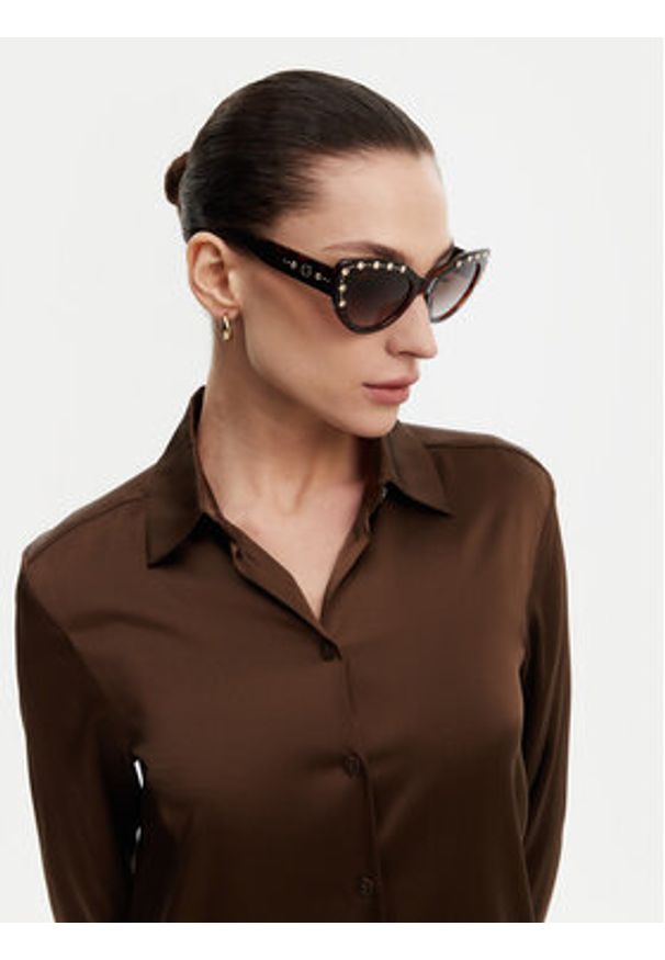 Guess Okulary przeciwsłoneczne GU00163 Brązowy. Kolor: brązowy