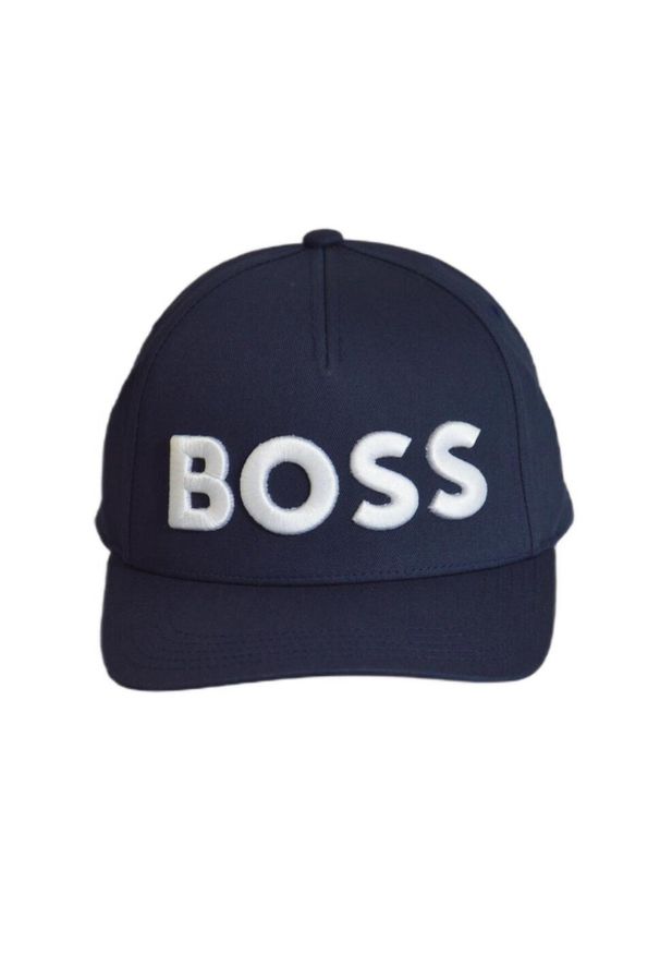 BOSS - Czapka z daszkiem Hugo Boss Sevile 6 Baseball Cap Navy Granatowa - 50495132-404. Kolor: niebieski