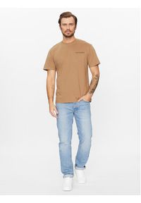 Jack & Jones - Jack&Jones T-Shirt 12235135 Beżowy Relaxed Fit. Kolor: beżowy. Materiał: bawełna #3