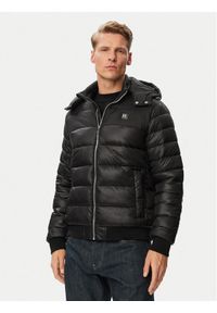 Karl Lagerfeld - KARL LAGERFELD Kurtka zimowa 505023 563590 Czarny Regular Fit. Typ kołnierza: dekolt w karo. Kolor: czarny. Materiał: syntetyk. Sezon: zima #1