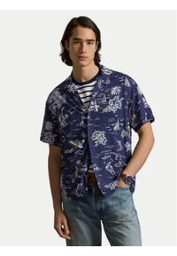 Polo Ralph Lauren Koszula 710B14282001 Granatowy Classic Fit. Typ kołnierza: polo. Kolor: niebieski. Materiał: wiskoza #1