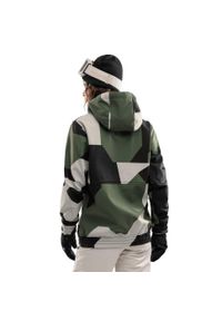 SIROKO - Kurtka snowboardowa damska W1-W Snowy. Kolor: zielony. Materiał: softshell, materiał. Sport: snowboard