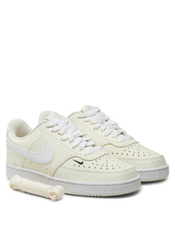 Nike Sneakersy Court Vision Low Next Nature FV9952 100 Beżowy. Kolor: beżowy. Materiał: skóra. Model: Nike Court