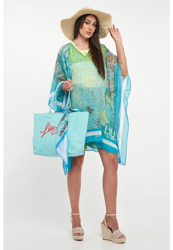 Liu Jo - Narzutka plażowa z wzorem paisley LIU JO. Okazja: na plażę. Wzór: paisley
