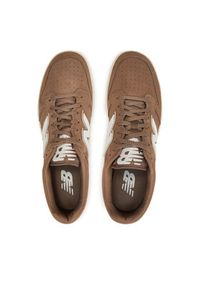 New Balance Sneakersy BB480LDT Beżowy. Kolor: beżowy. Materiał: zamsz, skóra #4