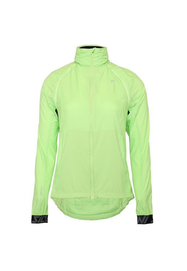 Silvini - Kurtka rowerowa (windbreaker) damska SILVINI Women Jacket VETTA. Kolor: zielony. Materiał: softshell. Sport: turystyka piesza