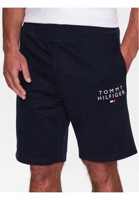 TOMMY HILFIGER - Tommy Hilfiger Szorty sportowe UM0UM02881 Granatowy Regular Fit. Kolor: niebieski. Materiał: bawełna, syntetyk. Styl: sportowy