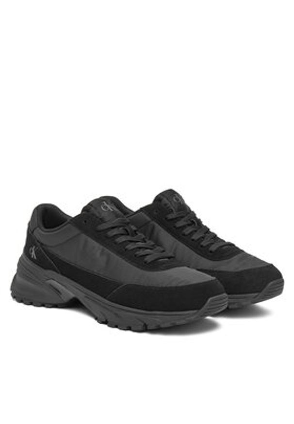 Calvin Klein Jeans Sneakersy Hike Runner Casual Ny-Su YM0YM01292 Czarny. Okazja: na co dzień. Kolor: czarny. Materiał: skóra