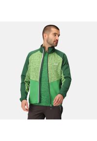Coladane V Regatta męska turystyczna bluza. Kolor: zielony. Materiał: tkanina, polar. Sport: turystyka piesza #1