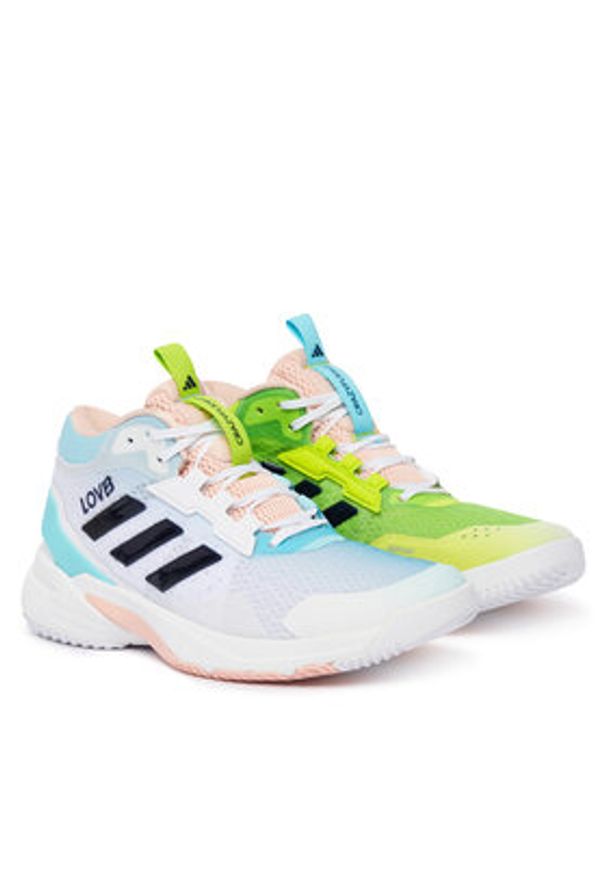 Adidas - adidas Buty halowe Crazyflight 6 Mid HQ0112 Biały. Kolor: biały. Materiał: materiał