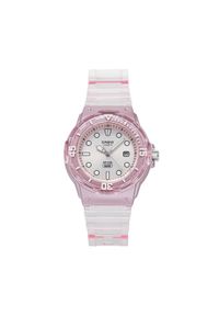 Casio Zegarek Lady Translucent LRW-200HS-4EVEF Różowy. Kolor: różowy
