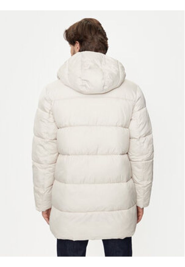 Calvin Klein Kurtka zimowa K10K113465 Beżowy Regular Fit. Kolor: beżowy. Materiał: syntetyk. Sezon: zima