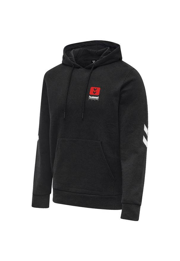 Hummel bluza unisex sportowa bawełniana kangurka LGC Graham Hoodie. Kolor: czarny. Materiał: bawełna. Sport: fitness