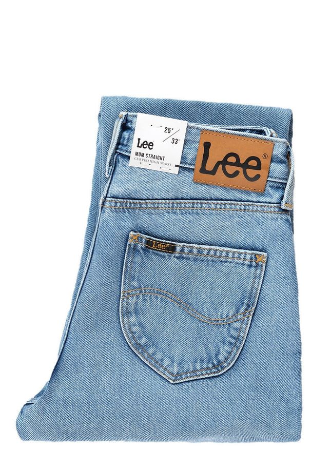 Lee - SPODNIE DAMSKIE LEE Mom Straight GET LIGHT L32IGASM 112107564