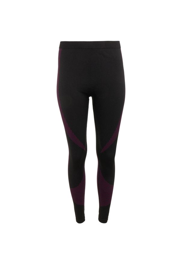 Munkees - Damskie spodnie termiczne McKees Averau w czerni XL-2XL. Kolor: czarny, różowy, wielokolorowy