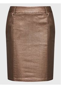 Cream Spódnica mini Duva 10610801 Brązowy Regular Fit. Kolor: brązowy. Materiał: wiskoza #6