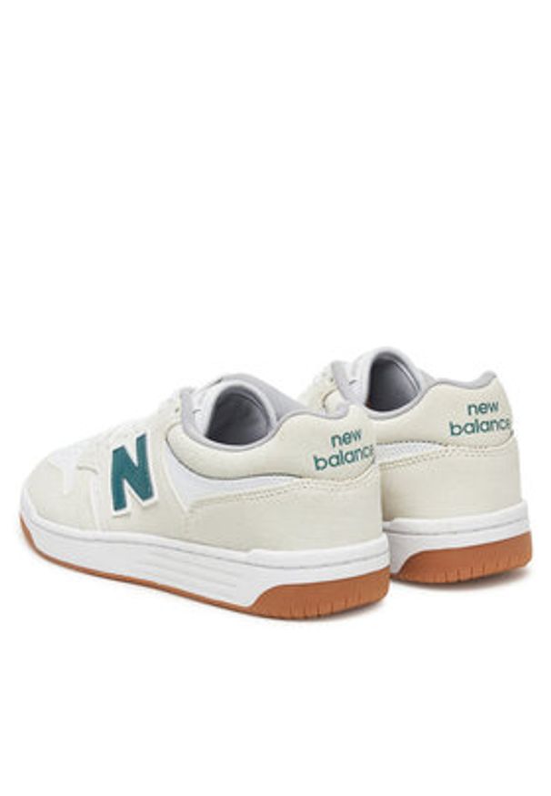 New Balance Sneakersy NM480JDI Biały. Kolor: biały. Materiał: skóra, zamsz