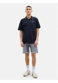 Jack & Jones Polo Hudson 12269238 Granatowy Regular Fit. Typ kołnierza: polo. Kolor: niebieski. Materiał: bawełna #2