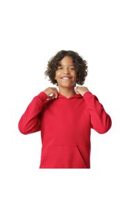 GILDAN - Bluza Dziecięca Softstyle Plain Fleece Midweight Hoodie. Kolor: czerwony